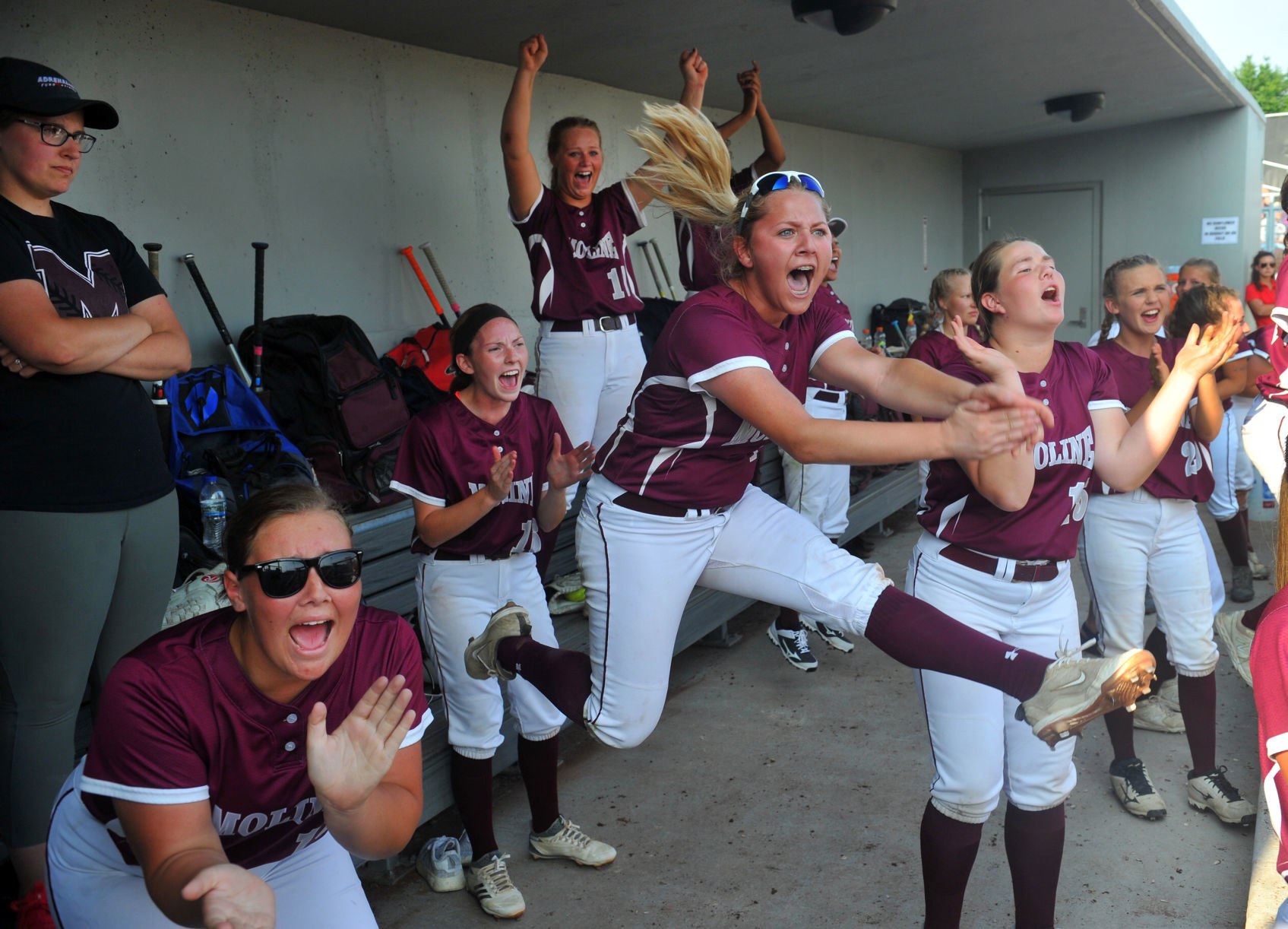 Moline softball Elite Eight at Illinois State University